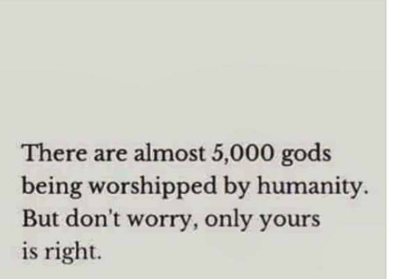 5000 gods